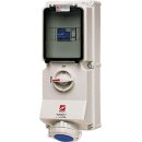Mennekes Wanddose DUO 16A 3p 6h 230V IP67 7245