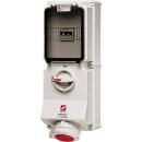 Mennekes Wanddose DUO 63A 5p 6h 400V IP67 7244