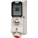 Mennekes Wanddose DUO 63A 4p 6h 400V IP67 7250