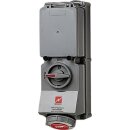 Mennekes Wanddose DUO HW/VN 63A 5p 6h 400V IP67 7302