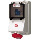 Mennekes Wanddose 16A 5p 6h 400V IP44 7312