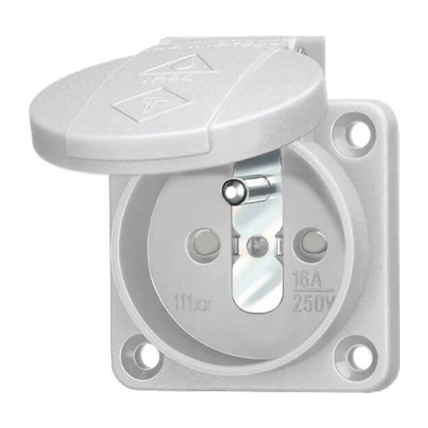 Mennekes Schuko-Anbau-Steckdose 16A 2p+E 230V Grau 11180