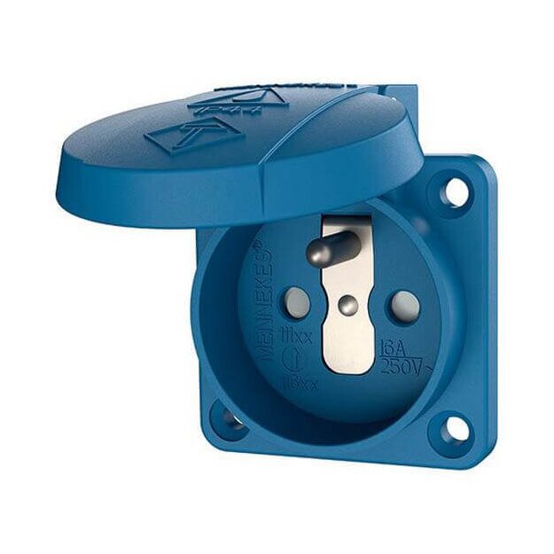 Mennekes Schuko-Anbau-Steckdose 16A 2p+E 230V Blau 11181