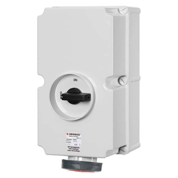 Mennekes Wanddose DUO 125A 4p 6h 400V IP67 5691A