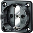 Mennekes Schuko-Anbau-Steckdose 16A 2p+E 230V Schwarz 11532