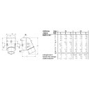 Mennekes Wandstecker HW/VN 16A 5p 6h 400V IP44 21497