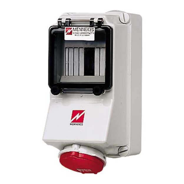 Mennekes Wanddose 16A 4p 6h 400V IP44 5496