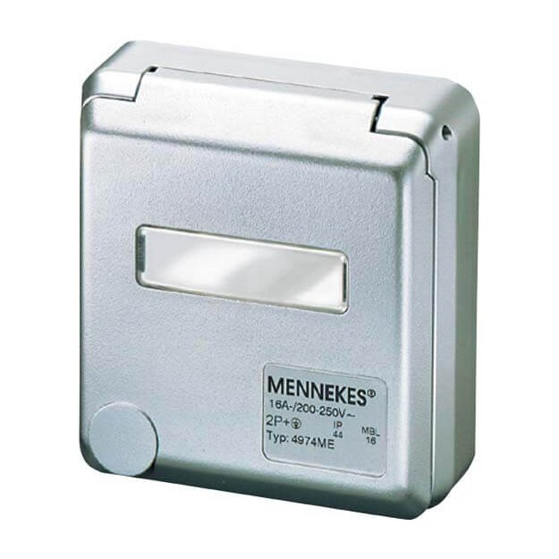 Mennekes Schuko-Anbaudose Cepex 16A 2p+E 230V IP44 4974ME