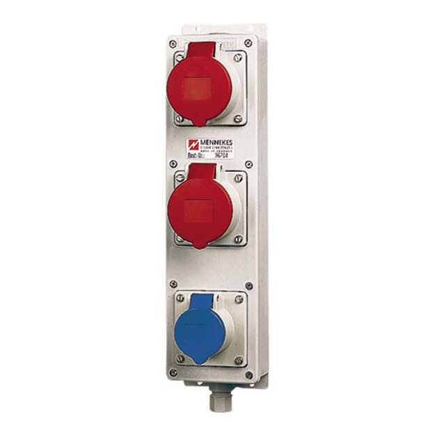 Mennekes Steckdosenleiste TL 2xCEE 16A 5-Phasen / 1x CEE 16A 3-Phasen 96704