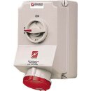 Mennekes Wanddose DUO 63A 4p 6h 400V IP44 5956AB