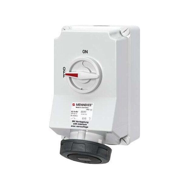 Mennekes Wanddose DUO 63A 4p 7h 500V IP67 50694