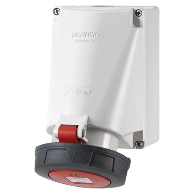 Mennekes Wanddose 63A 3p 9h 400V IP67 129A