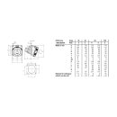 Mennekes Anbaudose TA 63A 5p 6h 400V IP67 20148A