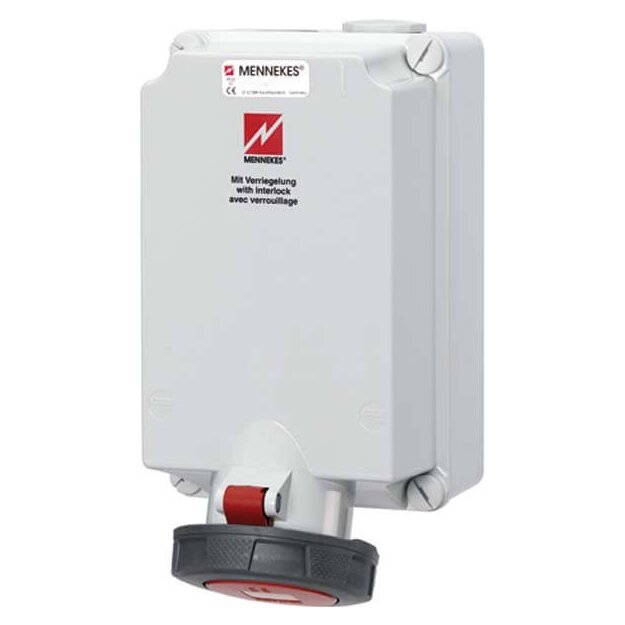 Mennekes Wanddose 63A 5p 6h 400V IP67 5519A