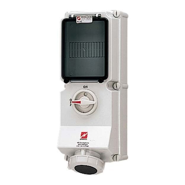 Mennekes Wanddose DUO 63A 4p 7h 500V IP67 5641A