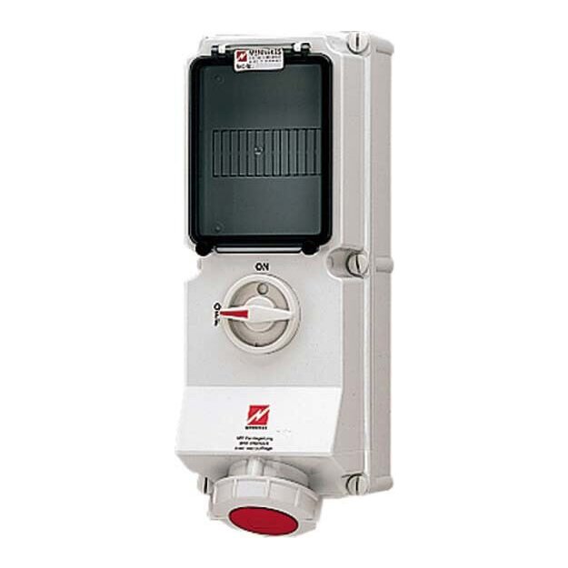 Mennekes Wanddose DUO 63A 4p 6h 400V IP67 5640A