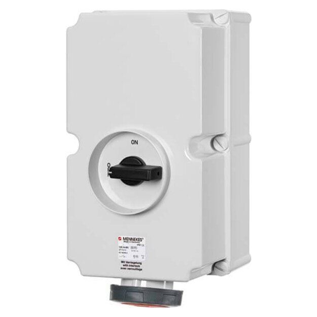 Mennekes Wanddose DUO 125A 4p 6h 400V IP67 5679A