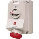 Mennekes Wanddose DUO 63A 4p 6h 400V IP44 5956A