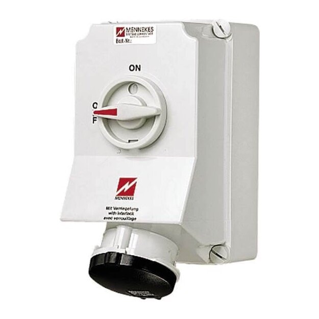 Mennekes Wanddose DUO 63A 5p 5h 600-690V 6262A