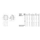 Mennekes Anbaudose TA 32A 3p 12h IP67 808A