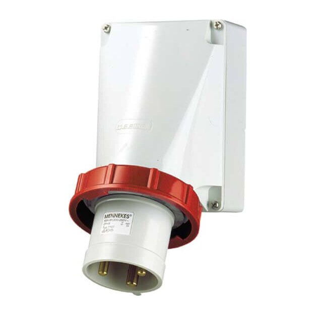 Mennekes Wandstecker 63A 3p 9h 400V IP67 1217