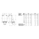 Mennekes Wandstecker 63A 3p 9h 400V IP67 1217