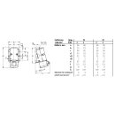 Mennekes Wanddose 32A 2p 10h 50DC IP44 1842