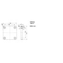 Mennekes Blindflansch 50x50mm Grau 41418