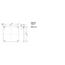 Mennekes Blindflansch 75x75mm Grau 41419