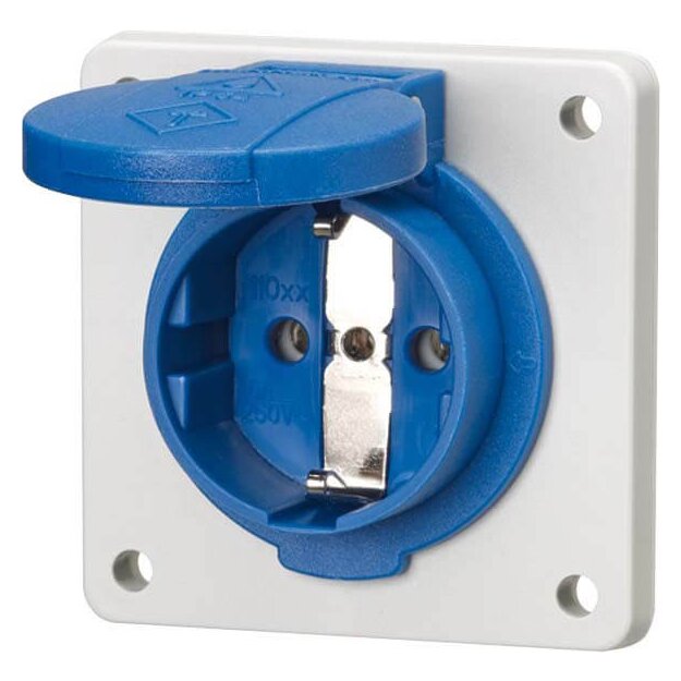 Mennekes Schuko-Anbau-Steckdose 75x75 Blau 11031F