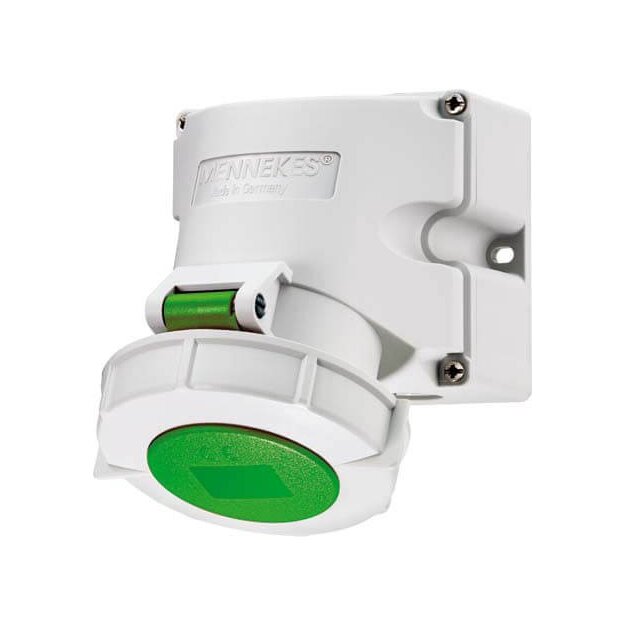 Mennekes Wanddose 16A 4p 10h 100-300Hz 9124
