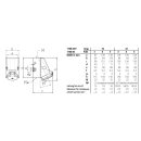 Mennekes Wanddose HW/VN 16A 4p 7h 500V IP44 22932