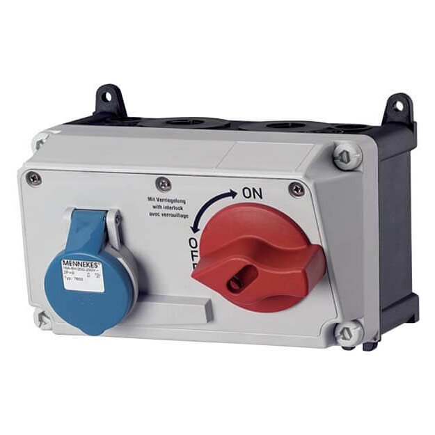 Mennekes Wanddose DUO 32A 4p 9h 230V IP44 7613