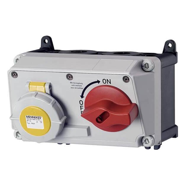 Mennekes Wanddose DUO 16A 3p 4h 110V IP67 7620