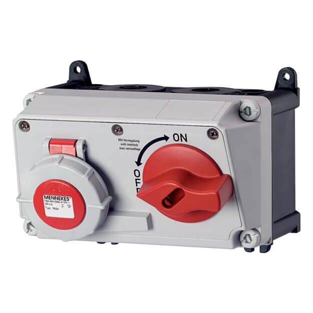 Mennekes Wanddose DUO 16A 5p 6h 400V IP67 7626