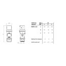 Mennekes Stecker PowerTOP 63A 5p 9h 230V Xtra 13111