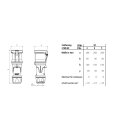Mennekes Kupplung PowerTOP Xtra 63A 4p 7h 500V IP44 14130