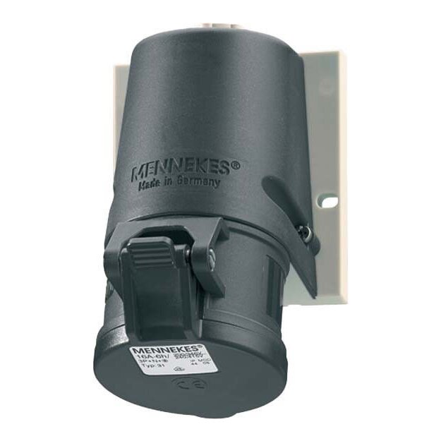 Mennekes Wanddose TwinCONTACT 32A 4p 7h 500V IP44 1349