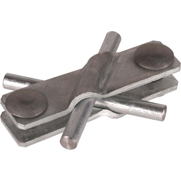 Dehn 308320 SV-Klemme St/tZn für Rd 7-10/7-10mm - Rd 7-10/Fl 40mm - Fl 40/40mm SVK 7.10 7.10 FL40 STTZN