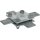 Dehn 320044 Kreuzstück St/tZn für Fl 30-40/30-40mm oder Zwischenplatte atte KS FL40 STTZN
