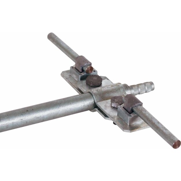 Dehn 620012 TE-Anschlussschelle St/tZn D 20mm beidseitig mit KS-Verbinder für Rd 7-10mm AS TE 20 2XKSV 7.10 STTZN