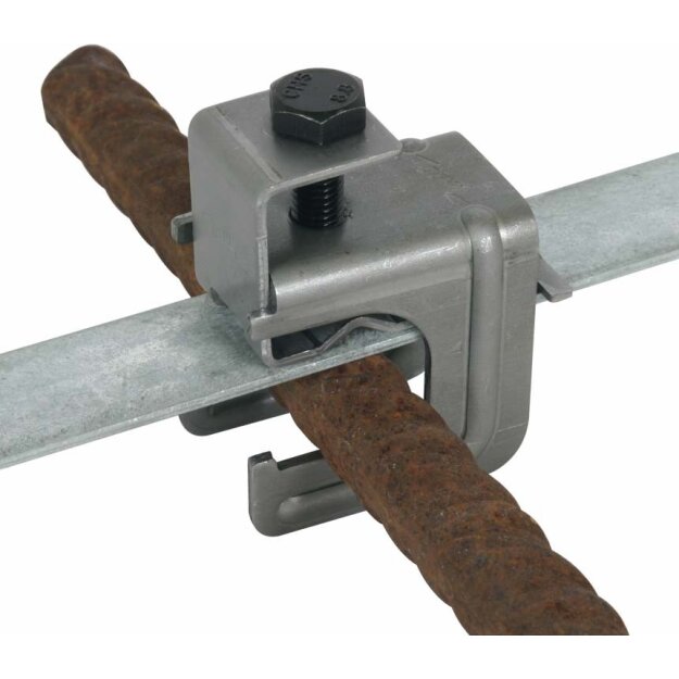 Dehn 308031 Druckbügelklemme St/blank für D 6-20mm oder Fl 30x3-4mm VK DB 6.20 8.10 FL30 BSB STBL