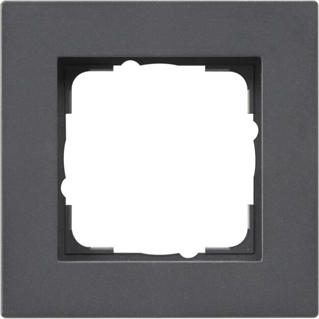 Gira 0211235 Abdeckrahmen 1-fach flach Gira E2 Anthrazit