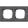 Gira 0212235 Abdeckrahmen 2-fach flach Gira E2 Anthrazit