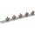 Dehn 466192 Erdungssammelschiene St/tZn L 290mm für 5 Erdungsleit. mit Schrauben M10x35 ESS 5P M10X35 STTZN
