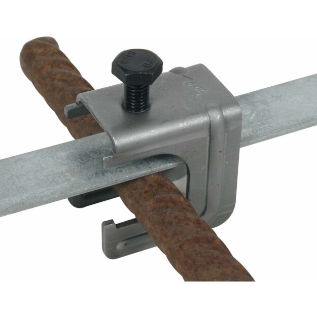 Dehn 308032 Verbindungsklemme St/blank für D 6-20mm für Rd 6-10mm oder Fl 30x3-4mm oder Druckbügel VK 6.20 FL30 BSB STBL