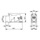 Telegärnter  TGT AMJ-S Modul Cat6A-ISO 1xRJ45 T568A