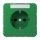 Jung CD1520BFKINAGN SCHUKO Steckdose m.Schriftfeld KI (Thermoplast bruchsicher) Grün Serie CD