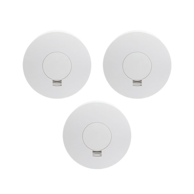 Busch Jaeger Rauchmelder 6833-84, Rauchwarnmelder 6800-0-2717 (3er-Pack)