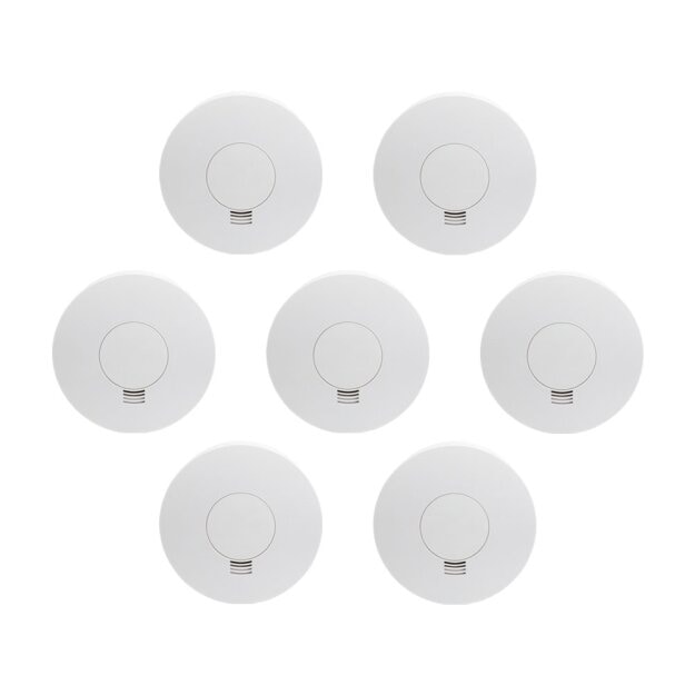 Busch Jaeger Rauchmelder 6833-84, Rauchwarnmelder 6800-0-2717 (7er-Pack)
